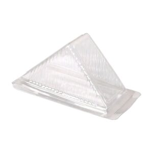 Sandwedge Triangle Plastic Container 250CT 6.63″ L x 3.56″ W x 3.52″ H  