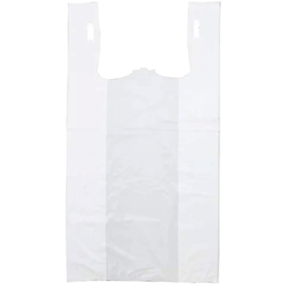 #175 1-10 White Plastic T-Shirt Bag