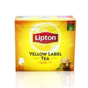 Lipton Yellow Label Hot String Tea Bag with No Envelope 12 Boxes/100 Teabags