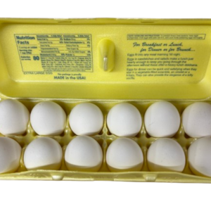 XL White Eggs in Carton 30 DZ