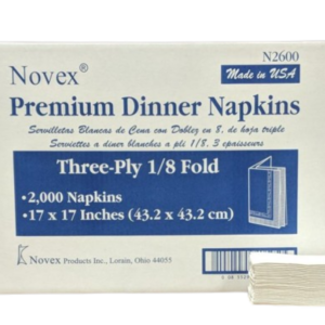 3 Ply 1/8 Fold Dinner Napkin 2000CT