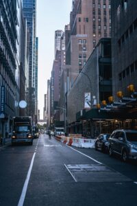 truck on an NYC street